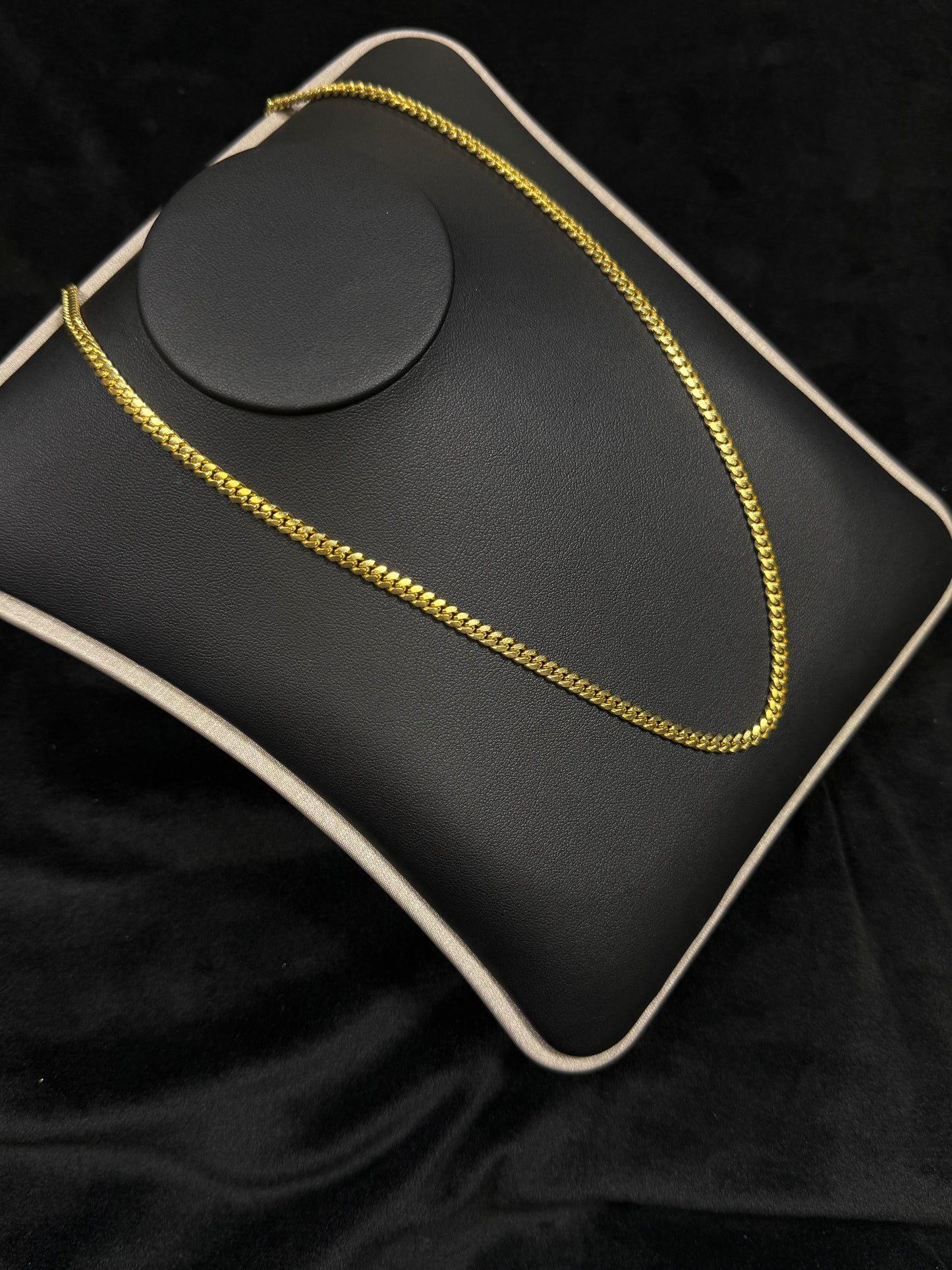 14K Yellow Gold 4mm 22” Cuban Link Chain
