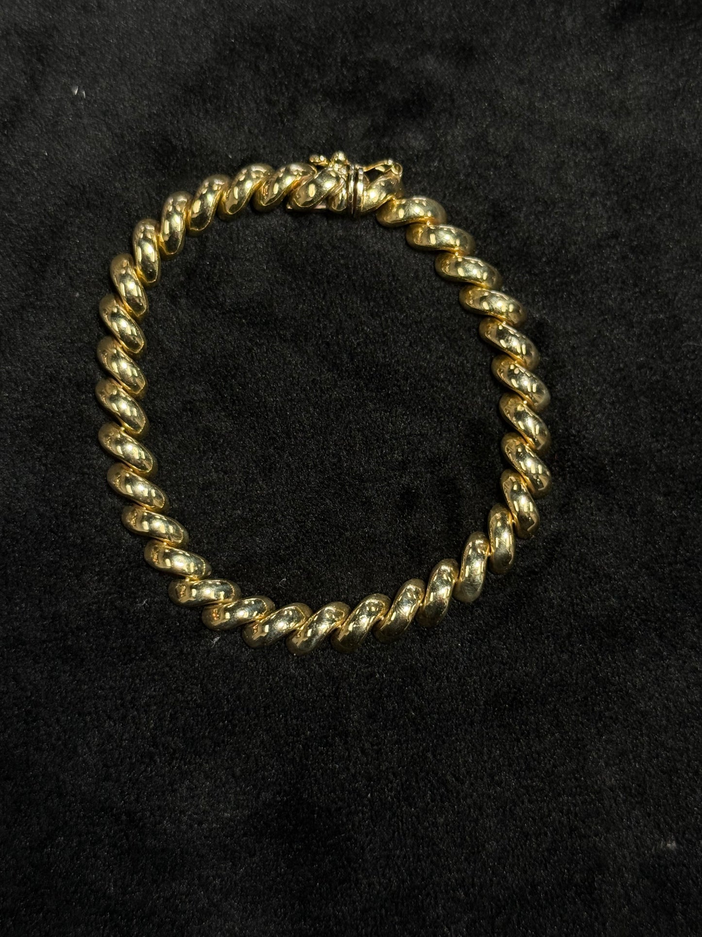 14K Yellow Gold San Marco Link 7” Bracelet