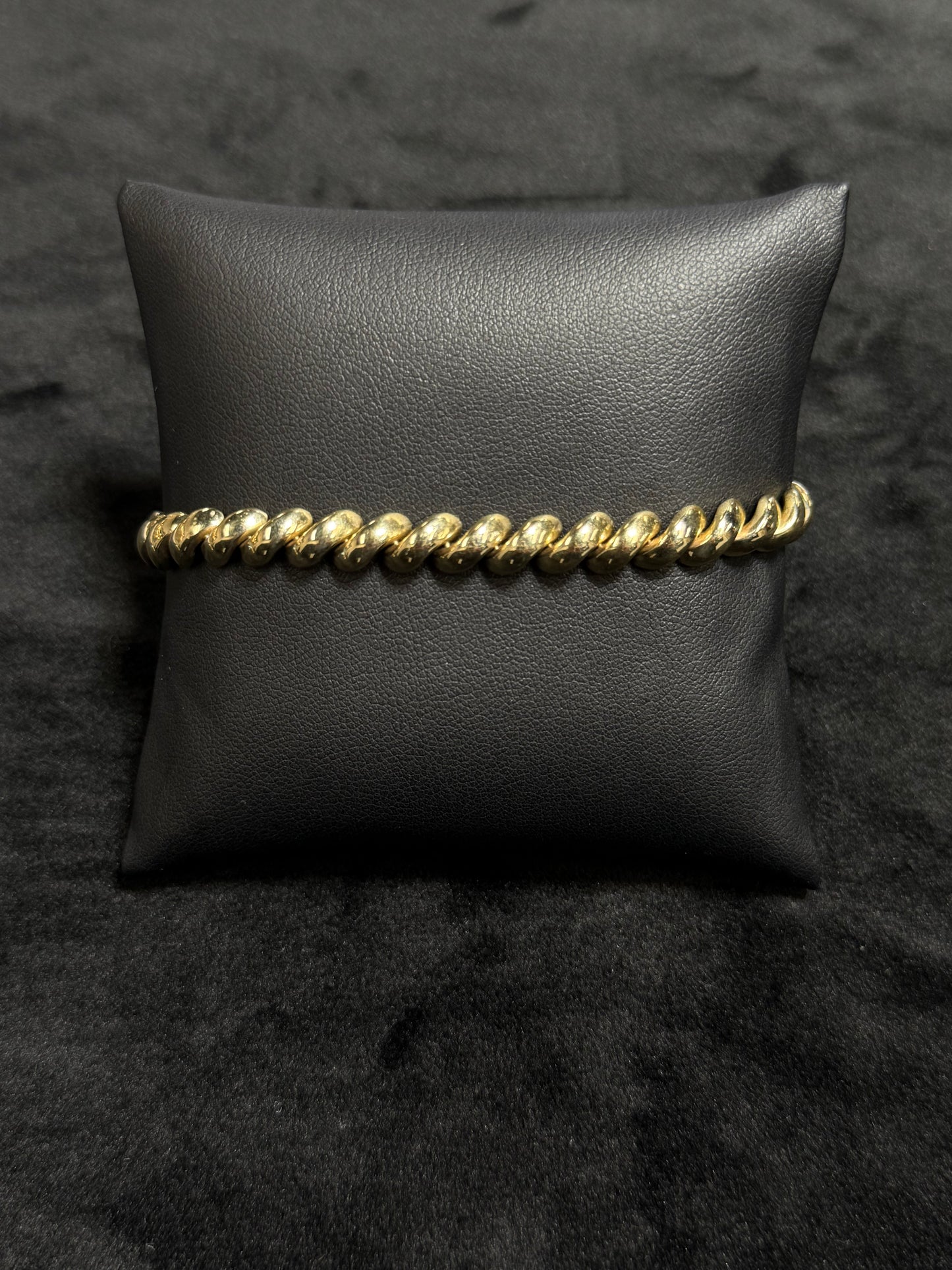 14K Yellow Gold San Marco Link 7” Bracelet