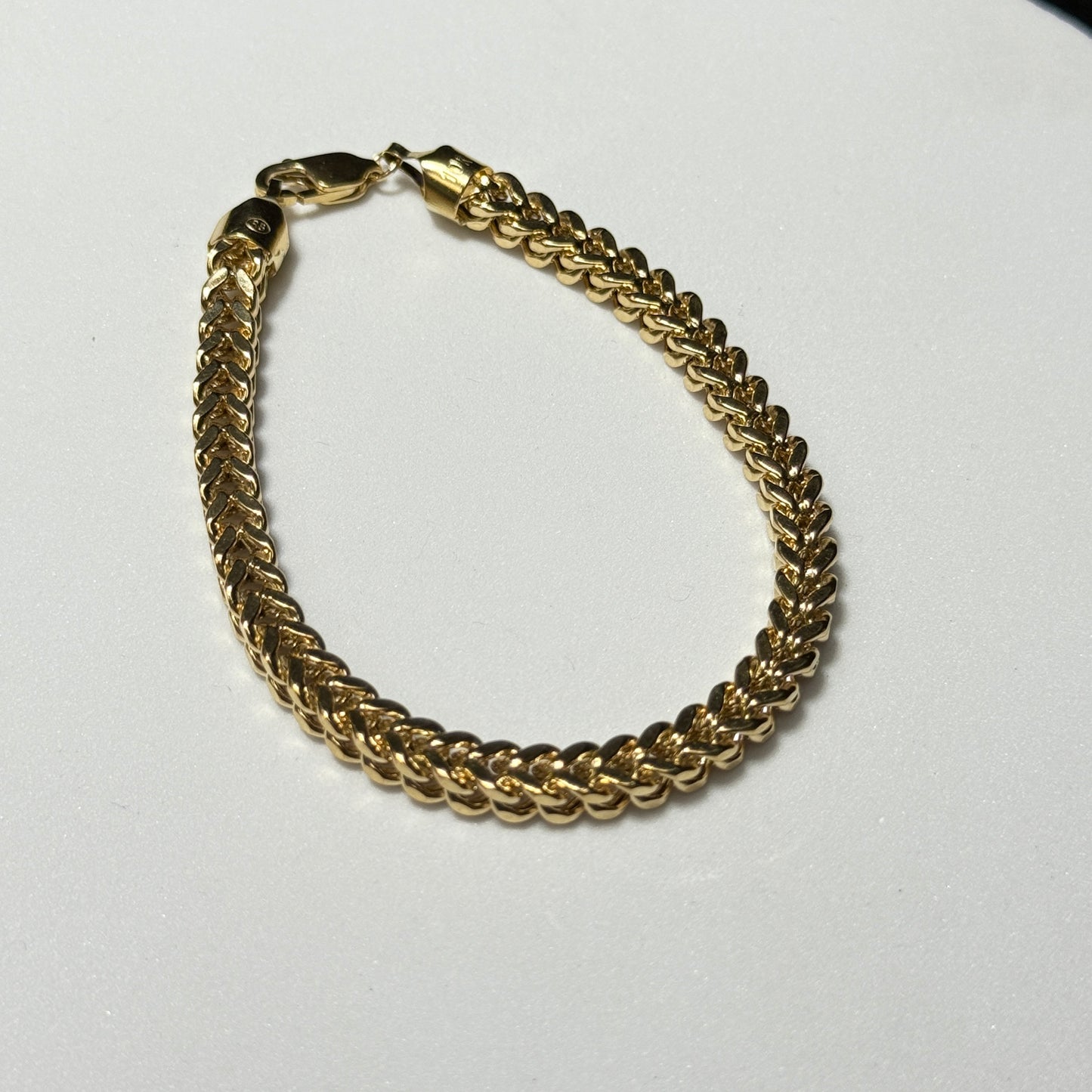 10K Yellow Gold 1.3 Grams 5.5mm Franco Bracelet