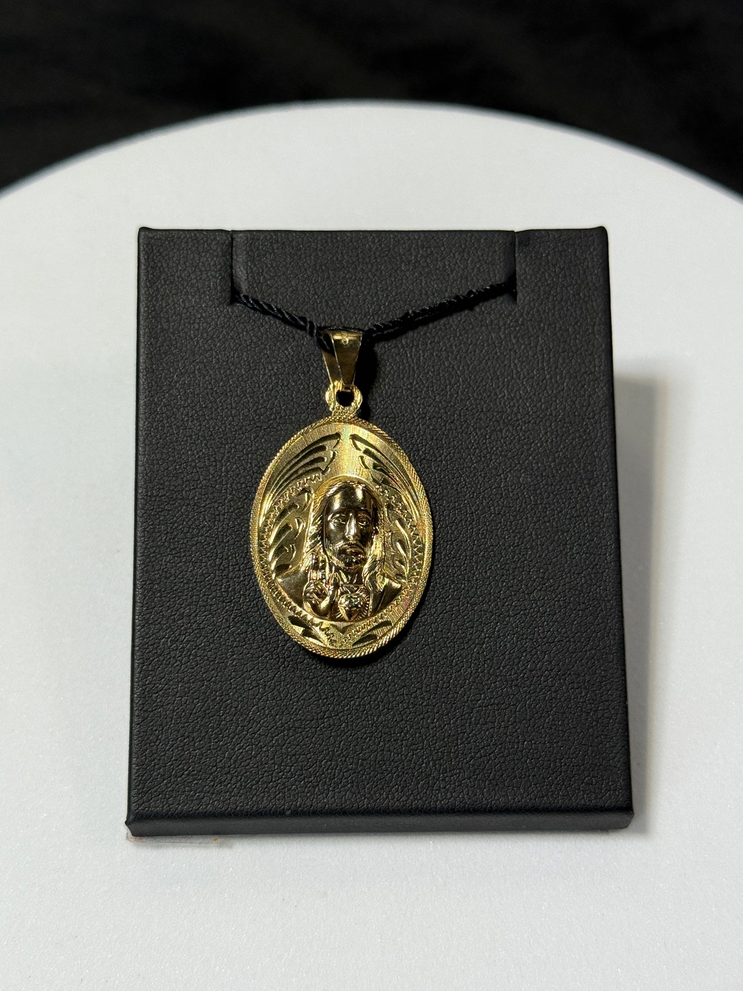 14K Yellow Gold Two Side Religious 7G Pendant