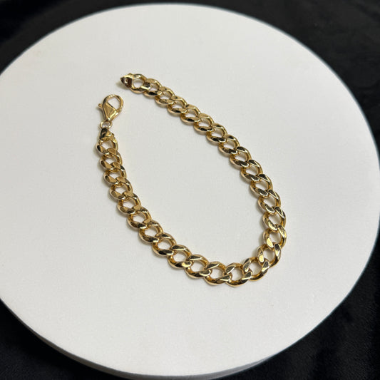 14K Yellow Gold 37.6 Grams 9.5” 9.3mm Curb Bracelet