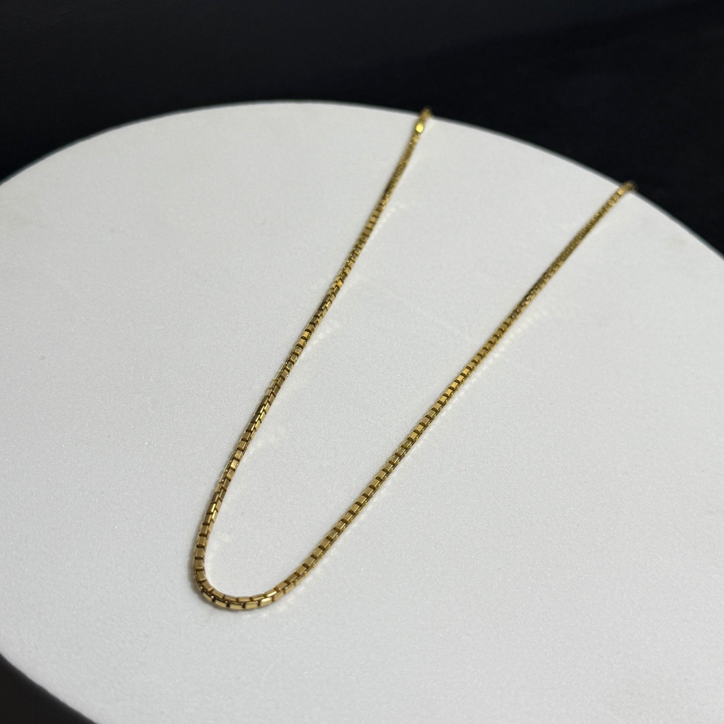 14K Yellow Gold 14.8G 24” Box Link Necklace