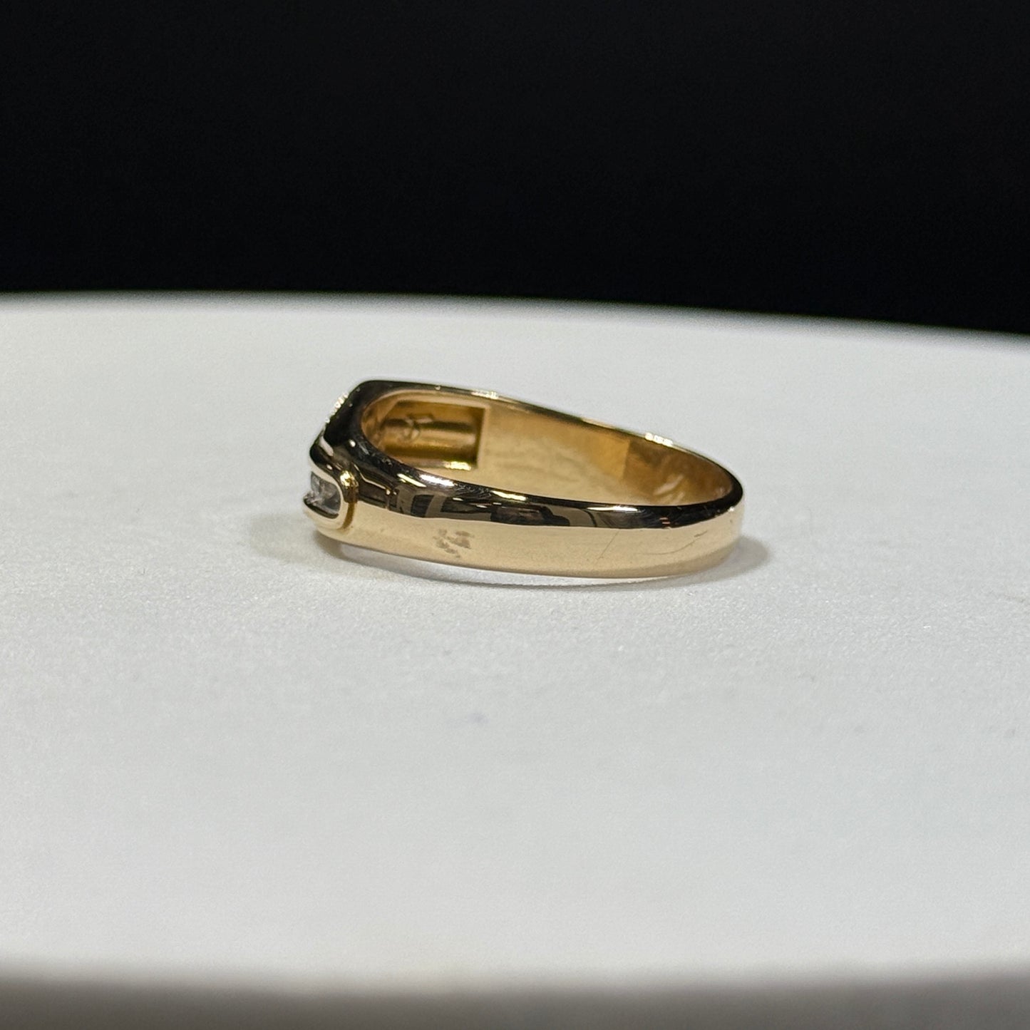 14K Yellow Gold Diamond Gents Band 5.7g – Size 11.5 (.24ctw)