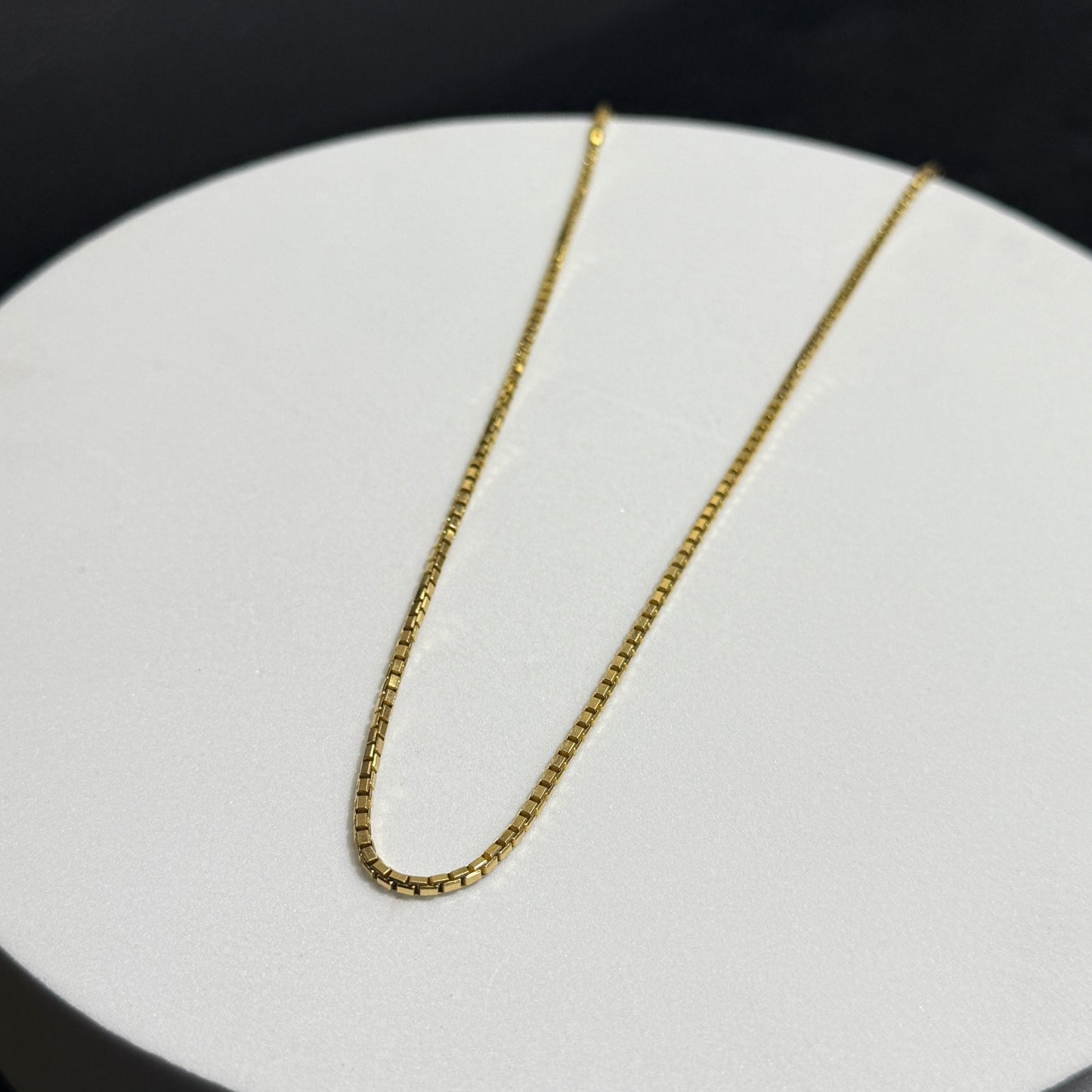 14K Yellow Gold 14.8G 24” Box Link Necklace
