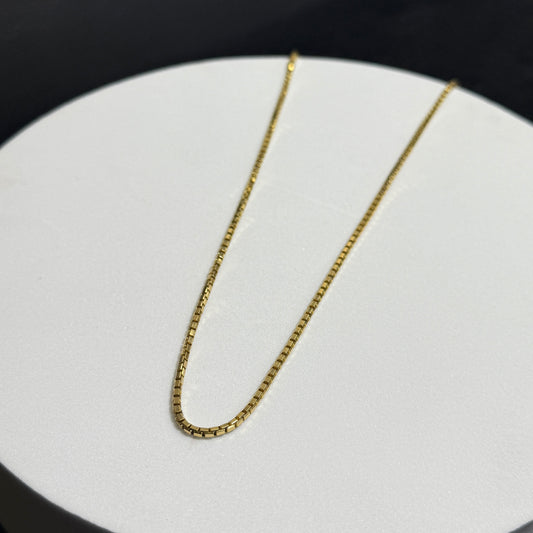 14K Yellow Gold 14.8G 24” Box Link Necklace