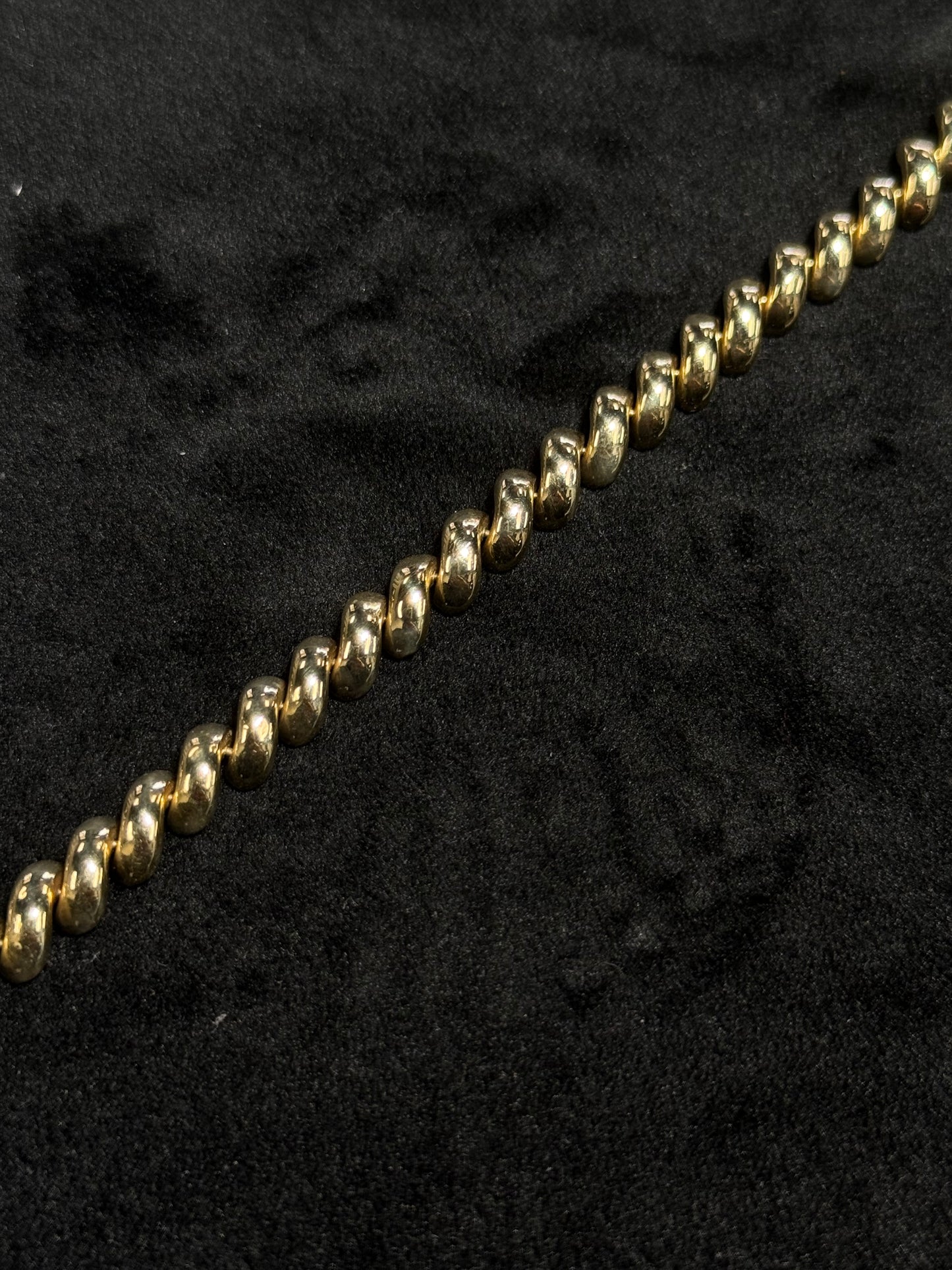 14K Yellow Gold San Marco Link 7” Bracelet