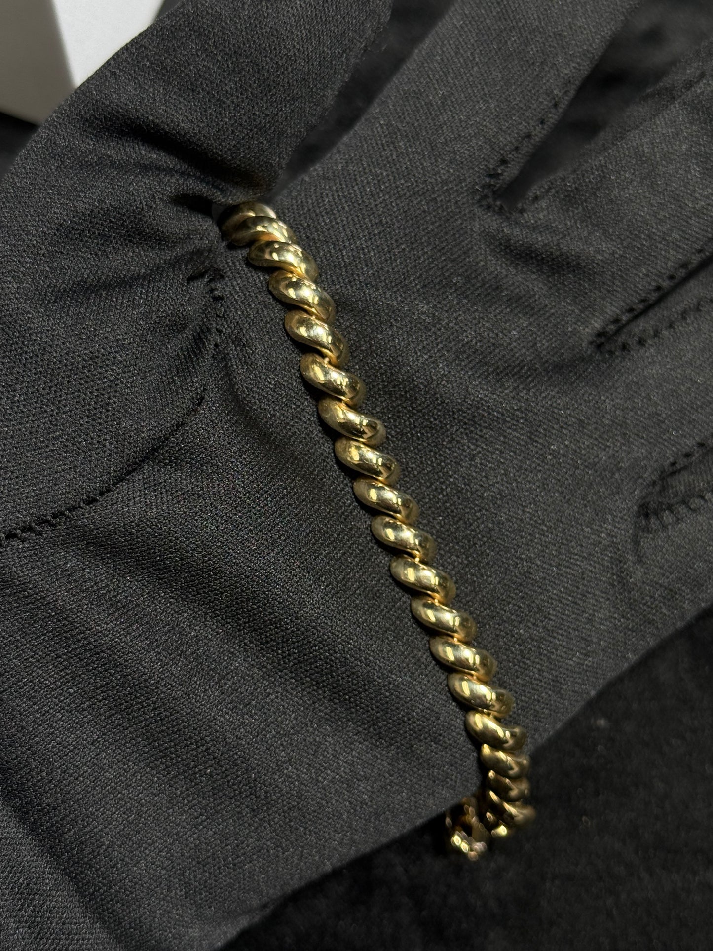 14K Yellow Gold San Marco Link 7” Bracelet