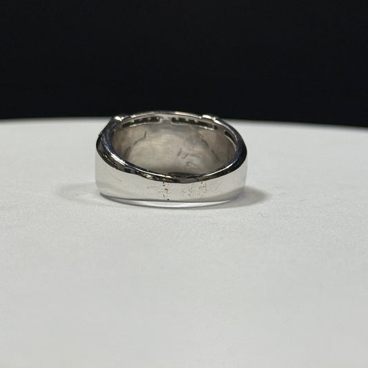 10K White Gold Diamond Gents Ring 9g Size 10 (2.25ctw)