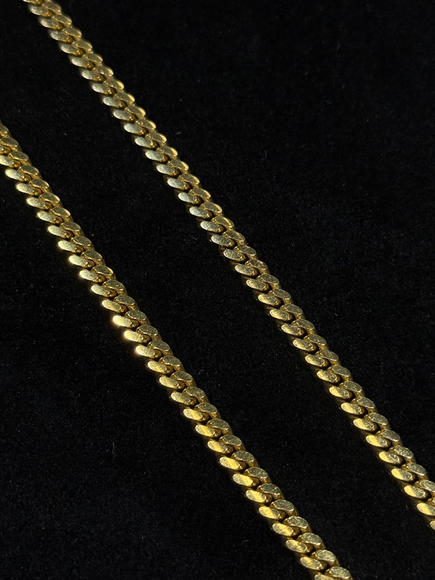 14K Yellow Gold 4mm 22” Cuban Link Chain