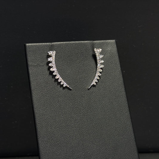 10K White Gold Fancy Diamond .154ctw Earrings