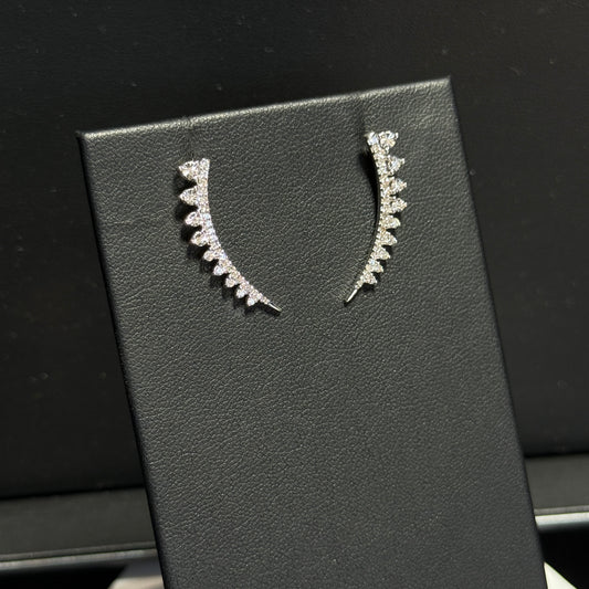 10K White Gold Fancy Diamond .154ctw Earrings