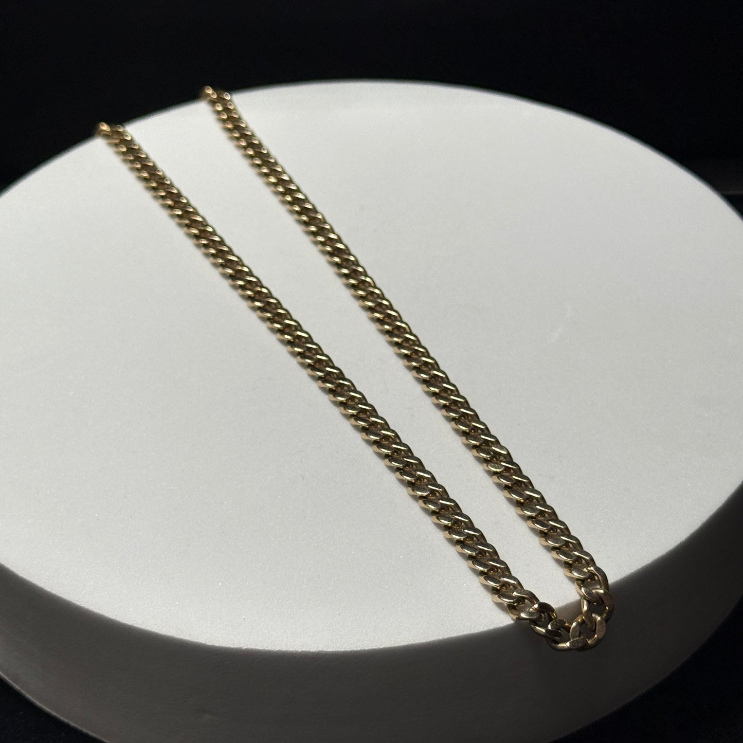 14K Yellow Gold Curb Link Chain 20.5"