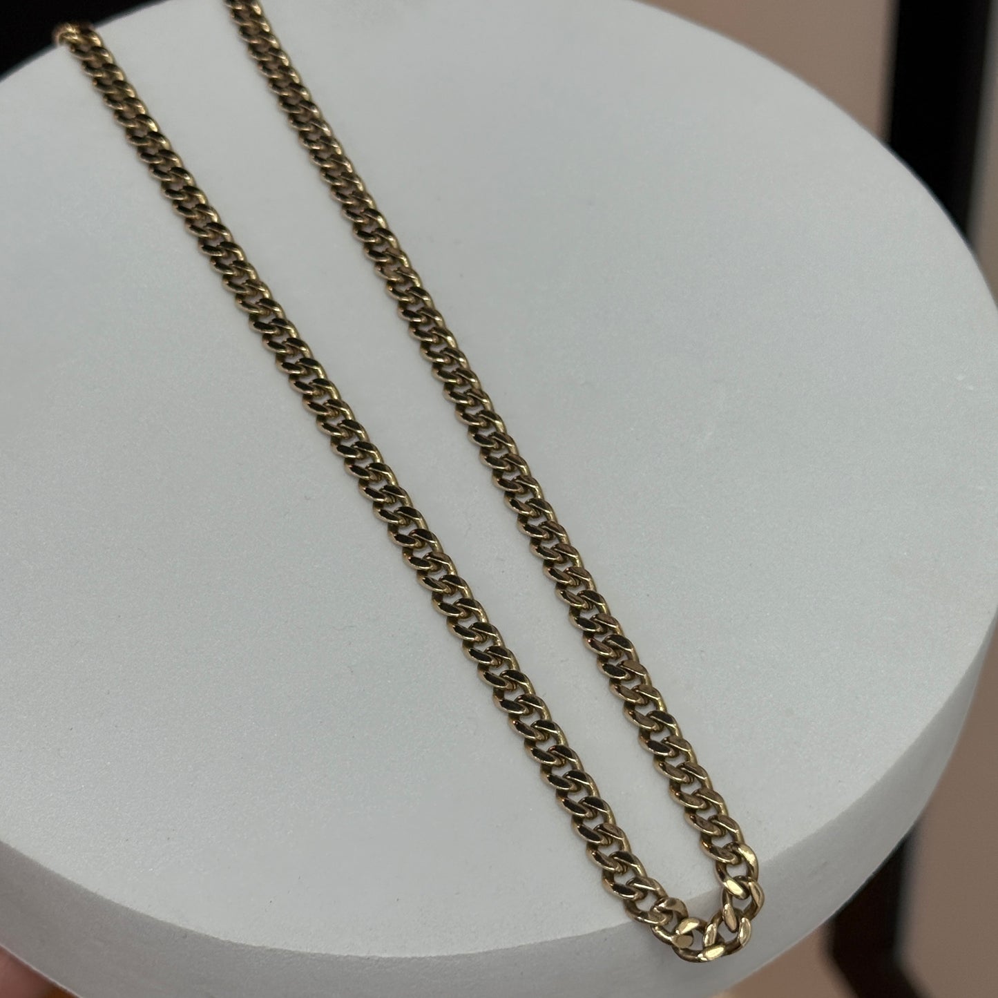 14K Yellow Gold Curb Link Chain 20.5"