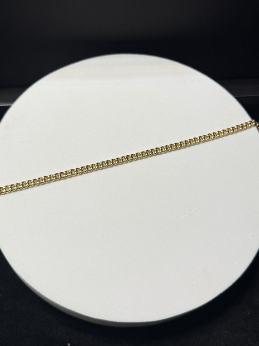 14K Yellow Gold 16G 8.5" 4.5mm Curb Bracelet