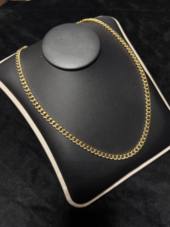 14K Yellow Gold 20.5” 44.2G Curb Link 5.6mm Necklace