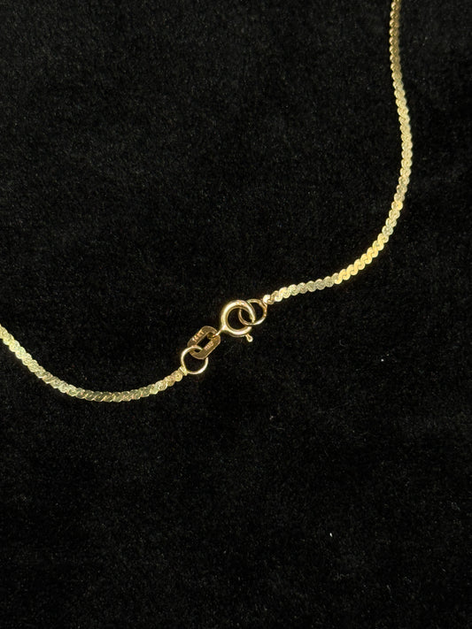 14K Yellow Gold 18” Serpentine 2.4G Chain