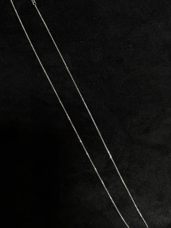 14K White Gold 20” Cable 1.8G Chain