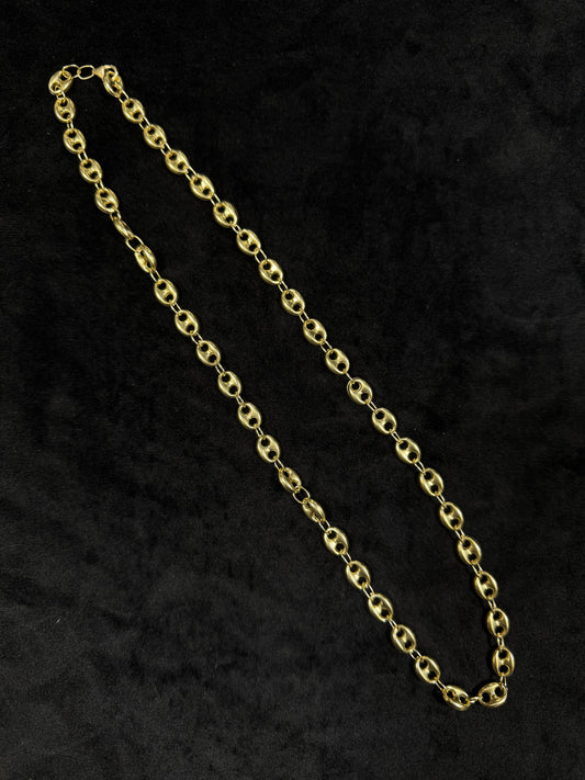 14K Yellow Gold Puff Gucci Link 20.5G 22” Necklace