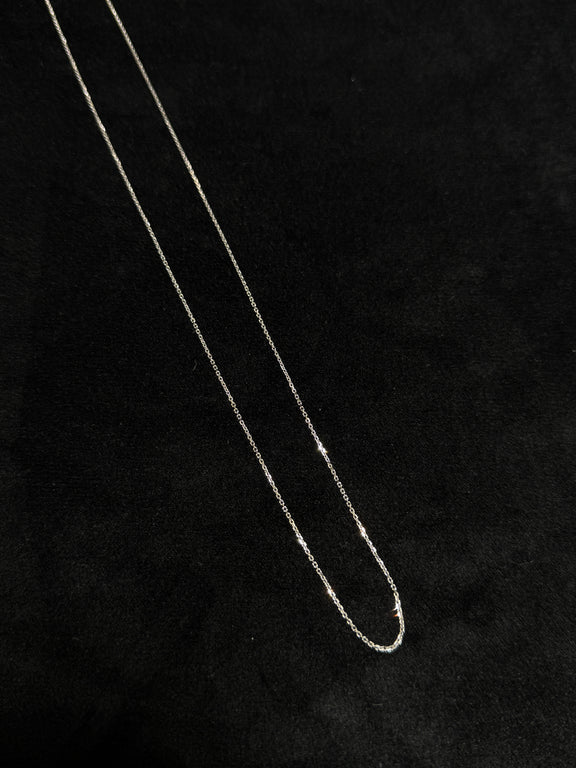 14K White Gold 20” Cable 1.8G Chain