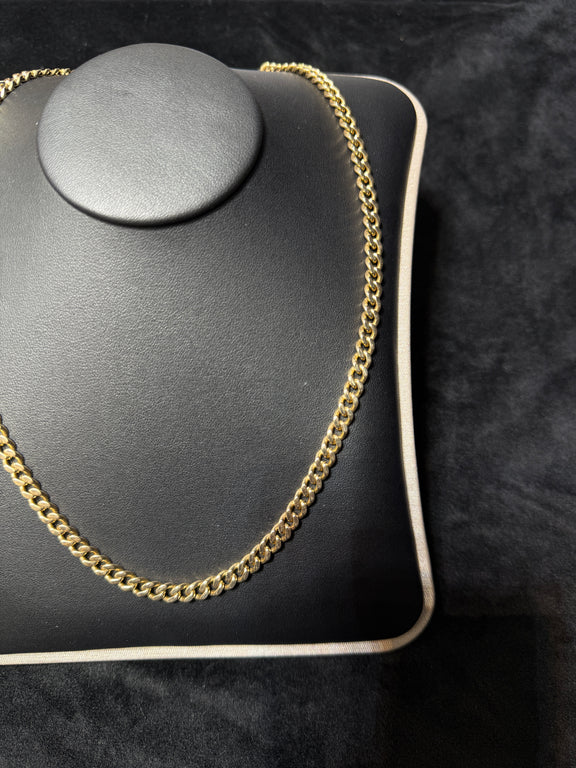 14K Yellow Gold 20.5” 44.2G Curb Link 5.6mm Necklace