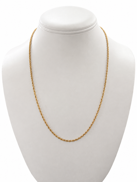 Item 4 - 14K Yellow Gold Rope Chain 20"