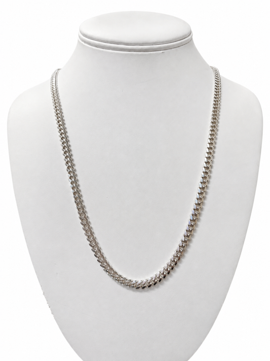 Item 6 - Silver Cuban Chain 22"