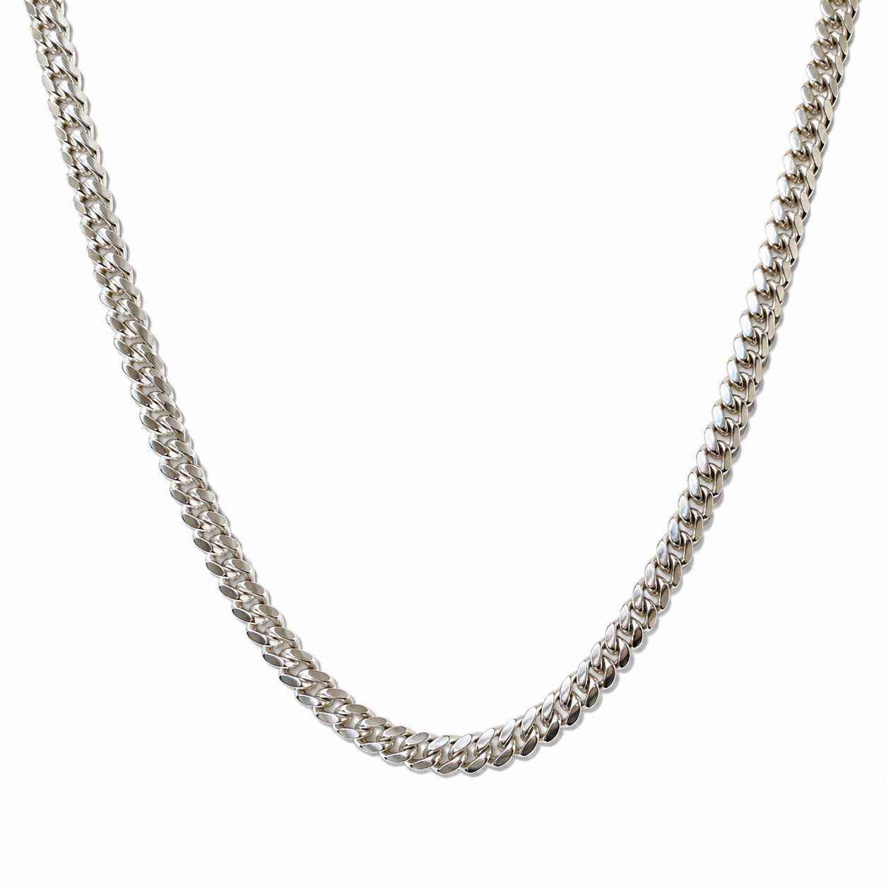 Item 6 - Silver Cuban Chain 22"