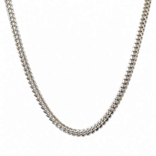 Item 6 - Silver Cuban Chain 22"