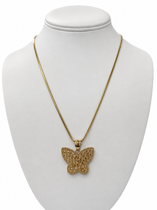 Item 10 - 14K Yellow Gold Butterfly Pendant