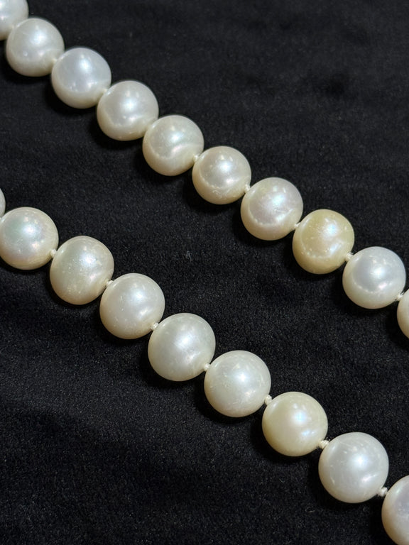 14K Yellow Gold 10mm Pearl 16” Necklace