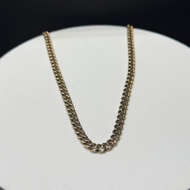 14K Yellow Gold Curb Link Chain 20.5