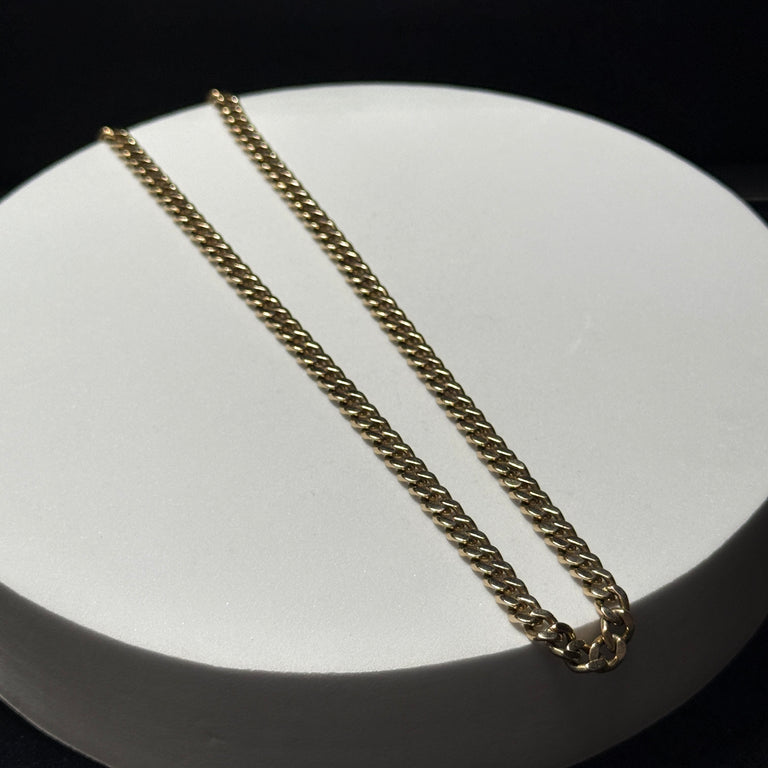 14K Yellow Gold Curb Link Chain 20.5
