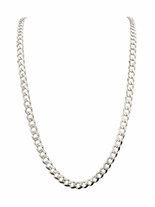 Item 1 - Silver Curb Chain 25 Inches
