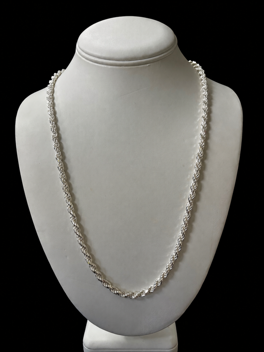 Item 2 - SIlver Rope Chain 22"