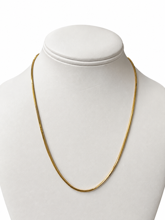 Item 3 - 14K Yellow Gold Snake Link Necklace 18"