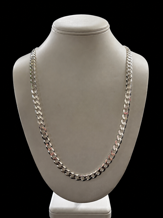 Item 1 - Silver Curb Chain 25 Inches