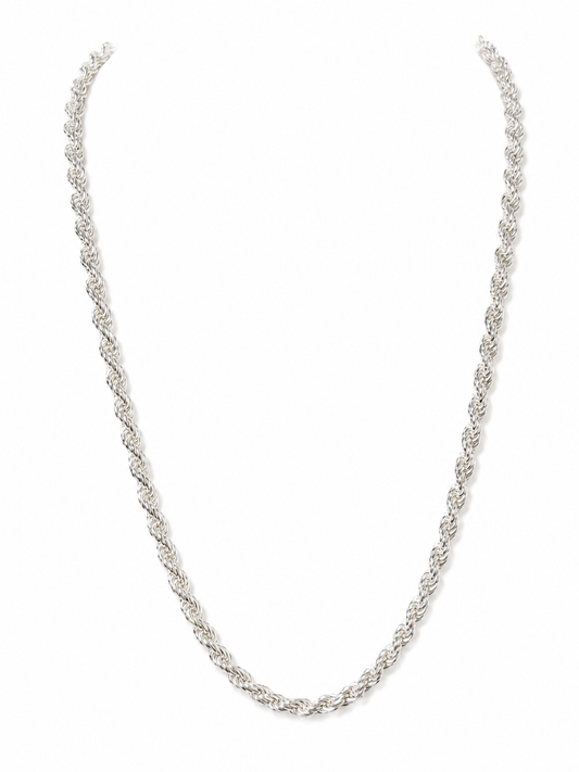 Item 2 - SIlver Rope Chain 22"